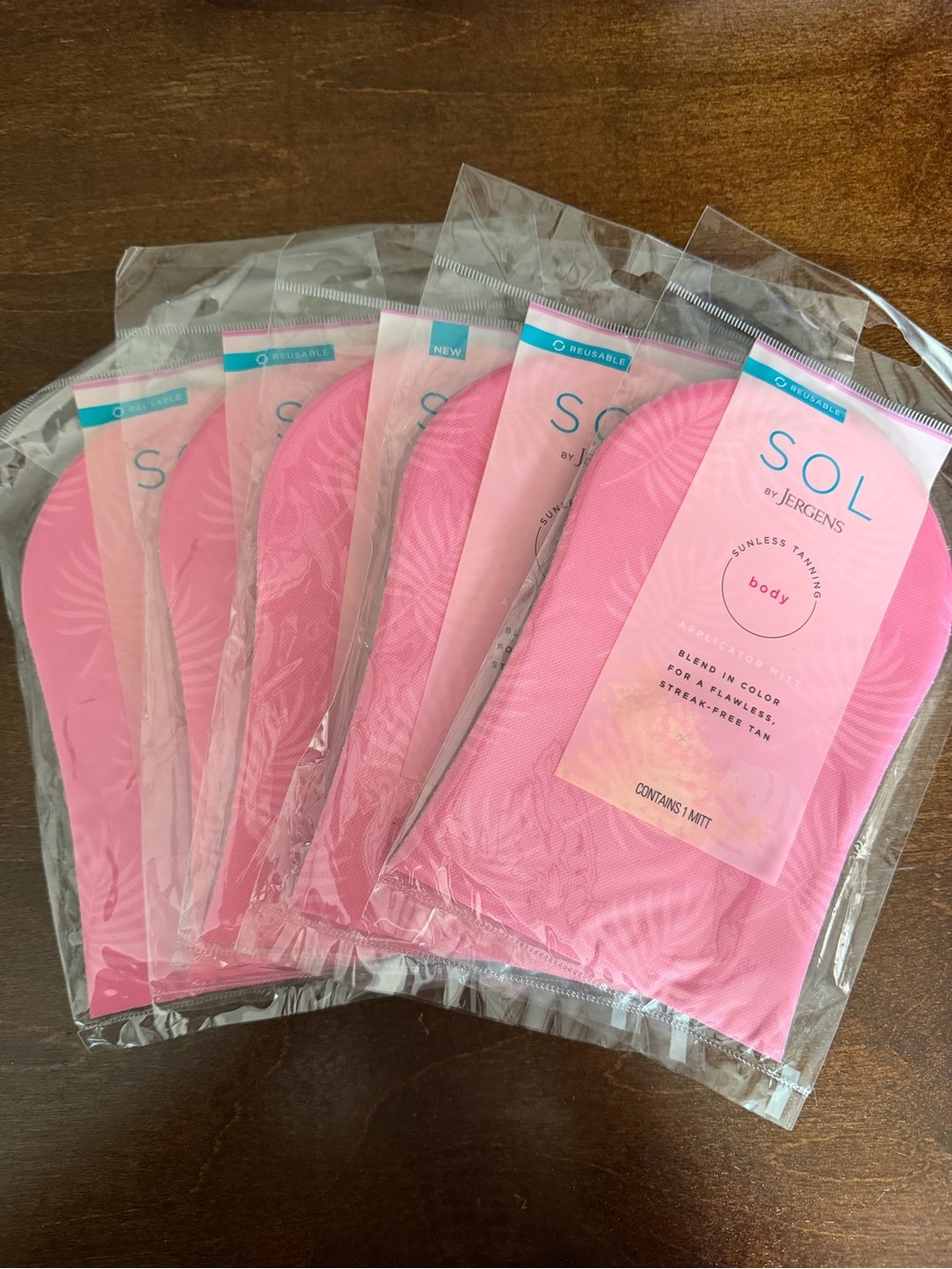 SOL by Jergens Reusable Tanning Mitt - Pink